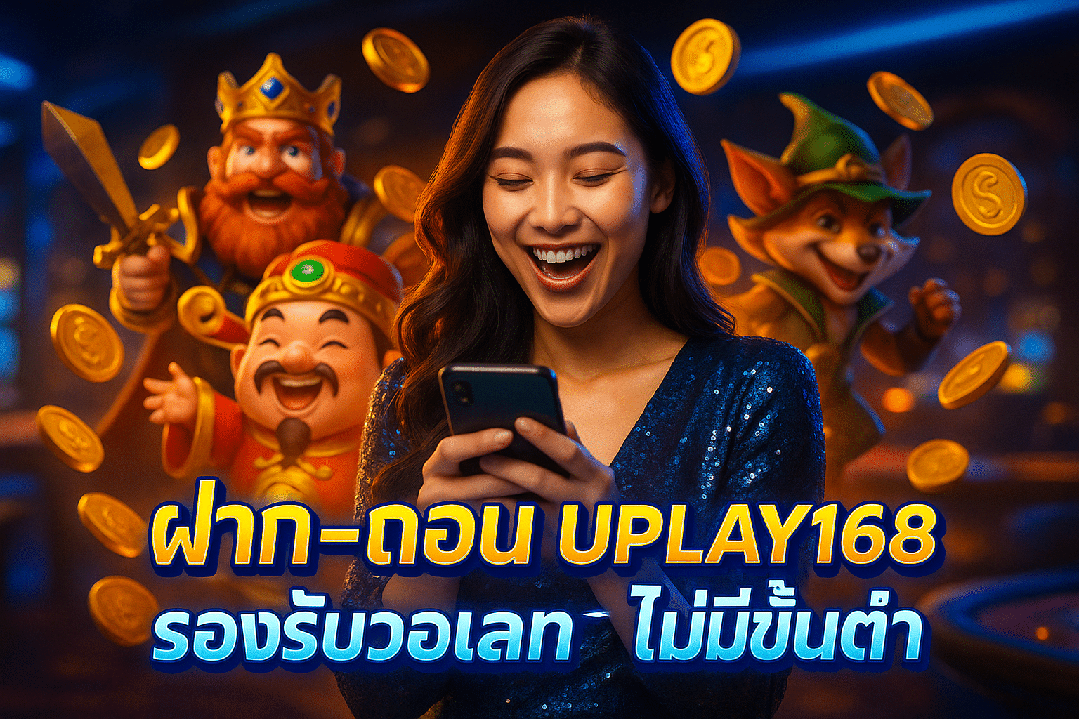 ฝาก–ถอน UPLAY168 รองรับวอเลท ไม่มีขั้นต่ำ